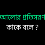 আলোর প্রতিসরণ কাকে বলে