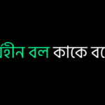 কার্যহীন বল কাকে বলে