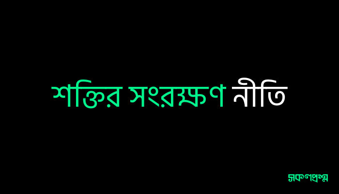 শক্তির সংরক্ষণ নীতি