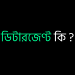 ডিটারজেণ্ট কি ?